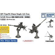 IJN35001 1/350 日本海軍 九六式二十五粍 単装機銃 （初期型） [1/350スケール プラモデルパーツ]