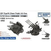 IJN35005 1/350 日本海軍 九六式二十五粍 三連装機銃 （環式照準器） （初期型） [1/350スケール プラモデルパーツ]