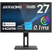 27型 4K(3840×2160) 有機ELモニター/60Hz/0.1ms/OLED/広視野角/ハイコントラスト/ブルーライト軽減/ブラック AKR-OL2701