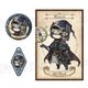 Identity V 第五人格 缶バッジ/アクリルキーホルダー/ポストカード セット ファンタジーシリーズ 占い師 / Wizard [キャラクターグッズ]
