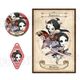 Identity V 第五人格 缶バッジ/アクリルキーホルダー/ポストカード セット ファンタジーシリーズ 芸者 / Assassin [キャラクターグッズ]