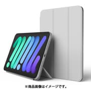 iPad mini 6 2021 対応 ケース 手帳型 オートスリープ 対応 SMART FOLIO CASE ライトグレー EL_PM6CSPLFO_GY