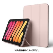 iPad mini 6 2021 対応 ケース 手帳型 オートスリープ 対応 SMART FOLIO CASE サンドピンク EL_PM6CSPLFO_PK