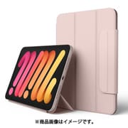 iPad mini 6 2021 対応 ケース 手帳型 オートスリープ 対応 SMART FOLIO CASE WITH CLASP サンドピンク EL_PM6CSPLOC_PK