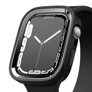 EL_WA2CSPCDU_DG [Apple Watch Series 7 45mm SE 44mm 対応 ケース DUO CASE ブラック/メタリックダークグレー]