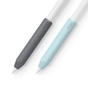 EL_AP2CSSCGI_DG [Apple Pencil 第2世代 対応 グリップ GRIP HOLDER ダークグレー/ミント]