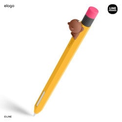 Apple Pencil 第2世代 対応 ケース ラインフレンズ 公式ライセンス グッズ LINE FRIENDS B＆F ブラウン EL_AP2CSSCLL_BR