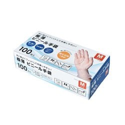 K-10510 [ビニール手袋 Mサイズ 100枚入]