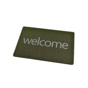 玄関マット WELCOME柄 グリーン K-10477GR
