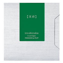 万年筆用インク 色彩雫（いろしずく）カートリッジ 深緑 IRF-6S-SHR