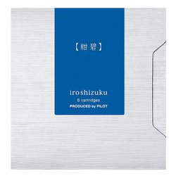 万年筆用インク 色彩雫（いろしずく）カートリッジ 紺碧 IRF-6S-KO