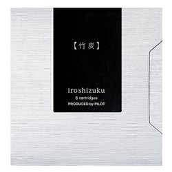 万年筆用インク 色彩雫（いろしずく）カートリッジ 竹炭 IRF-6S-TAK