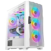 ミドルタワーPCケース ホワイトカラー ATX/Micro ATX/Mini ITX対応 DF700 FLUX WHITE