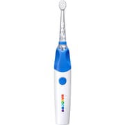 英語ボイス&サウンド こども用 音波振動電動歯ブラシ ベビースマイル レインボー 3+ ブルー S-205B