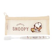 キャラクターグッズ SPCQ-179 PEANUTS スヌーピー 歯ブラシセット パーカー / ベージュ