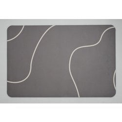 SOFTNA 珪藻土入りバスマット レギュラー グレー FIN-1044GY