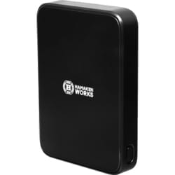 マグネット対応 ワイヤレスモバイルバッテリー 黒 HWB-5000BK3