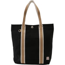 3J45 ブラック [帆布工房（ハンプコウボウ） トートバッグ LINEシリーズ A4対応]