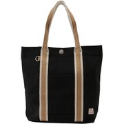 3J45 ブラック [帆布工房（ハンプコウボウ） トートバッグ LINEシリーズ A4対応]