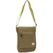 3X55 カーキ [帆布工房（ハンプコウボウ） FLAP SHOULDERシリーズ ショルダーバッグ B5対応]