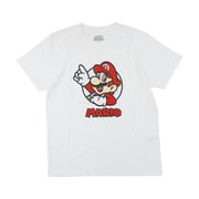 22863090 スーパーマリオ マリオ Tシャツ WHITE LLサイズ [キャラクターグッズ]