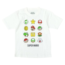 ヨドバシ Com ファインプラス スーパーマリオ Kids アイコン Tシャツ White 1サイズ キャラクターグッズ 通販 全品無料配達