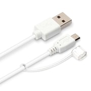 Type-A to MicroB USBケーブル 1.2m ホワイト PG-YIQMC12M2WH