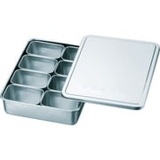 18-8検食用容器 田型日付入 8個入 285×221×63 KS-901