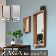 ZMB-450WH [ZAGA ボックスミラー 幅45cm ホワイト]