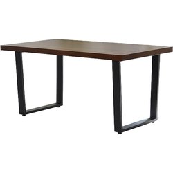 メラミンダイニングテーブル 幅150cm トラペゾイド(台形）脚タイプ ブラウン ONDT-0056BRN