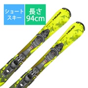 スキー板「HEAD RazzleDazzle 316992 94cm」+ビンディング「HEAD SP 10 GW 114534 ブレーキ110mm｣セット [23-24 モデル ショートスキー]