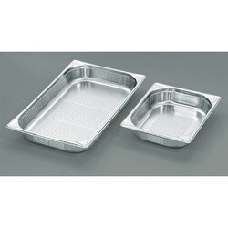 EBM 18-8 穴明ガストロノームパン補強重なり防止付 1/2 100mm