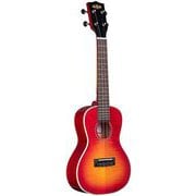 ウクレレ Gloss Flame Maple Burst Series フレイムメイプルボディ コンサートサイズ チェリーバースト ケース付属 KA-FMCB-C