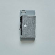 SC-07-015MokuGY [iPhone SE（第3世代） シェイクジップポーチケース]
