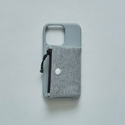 SC-07-019MokuGY [iPhone 13 Pro シェイクジップポーチケース]