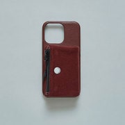 SC-07-019Bourdeaux [iPhone 13 Pro シェイクジップポーチケース]