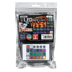 LEDテープライト レインボー リモコン付き 2m TPL012RRB