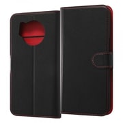 RT-AQR7ELC1/BR [AQUOS R7用 手帳型ケース ブラック/レッド]