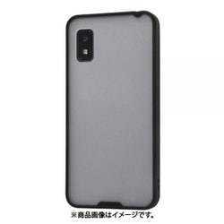 RT-AQWIBS4/WB [AQUOS wish2/wish用 マットハイブリッドケース SHEER/ブラック]
