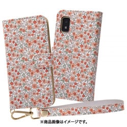 RT-AQWIALC/FO [AQUOS wish2/wish用 手帳型ケース 花柄/オレンジ]