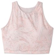 ダンスキンアロンジェプリントミドルトップ DANSKIN ALLONGE PRINT MIDDLE TOP DC122301P シェルピンク(SK) Lサイズ [フィットネス ヨガ シャツ レディース]