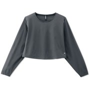 ヨギクロスロングスリーブトップ YOGI CLOTH L/S TOP DC322306 ウォッシュブラック(WK) Mサイズ [フィットネス ヨガ シャツ レディース]