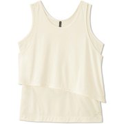 サップルスキンレイヤードタンク SUPPLE SKIN LAYERED TANK DC522313 ジャスミンホワイト(JW) Mサイズ [フィットネス ヨガ シャツ レディース]
