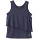サップルスキンレイヤードタンク SUPPLE SKIN LAYERED TANK DC522313 ダークネイビー(DN) Mサイズ [フィットネス ヨガ シャツ レディース]