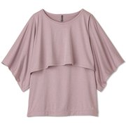 サップルスキンレイヤードショートスリーブトップ SUPPLE SKIN LAYERED S/S TOP DC522314 アッシュピンク(AS) Mサイズ [フィットネス ヨガ シャツ レディース]
