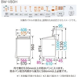 ヨドバシ.com - 日立 HITACHI BW-V80H-W [全自動洗濯機 ビート