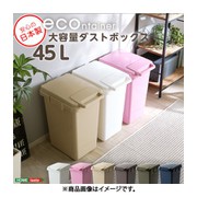 こだわりいっぱい！大容量45リットルダストボックス ベージュ SH-01-ECN45