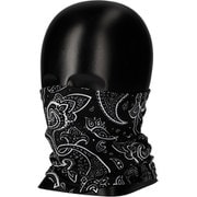PIPES フリーサイズ バイク 薄手ネックウォーマー BLACK PAISLEY PNW-04