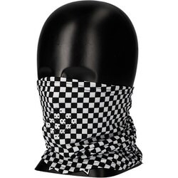 PIPES UVカットフリーサイズ バイク 薄手ネックウォーマー BLACK/WHITE CHECK PNW-06