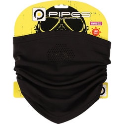 PIPES フリーサイズ バイク 薄手ネックウォーマー ブラック SOLID BLACK PNW-09